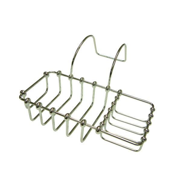 8" Clawfoot Bath Soap and Sponge Holder, Chrome